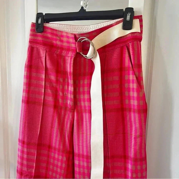 610 Rachel Comey Elio Pant in Bottiglia Plaid Pink - Picture 6 of 9